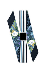 MIDNIGHT OASIS APPLE WATCH SCARF BAND (CONNECTORS INCLUDED)