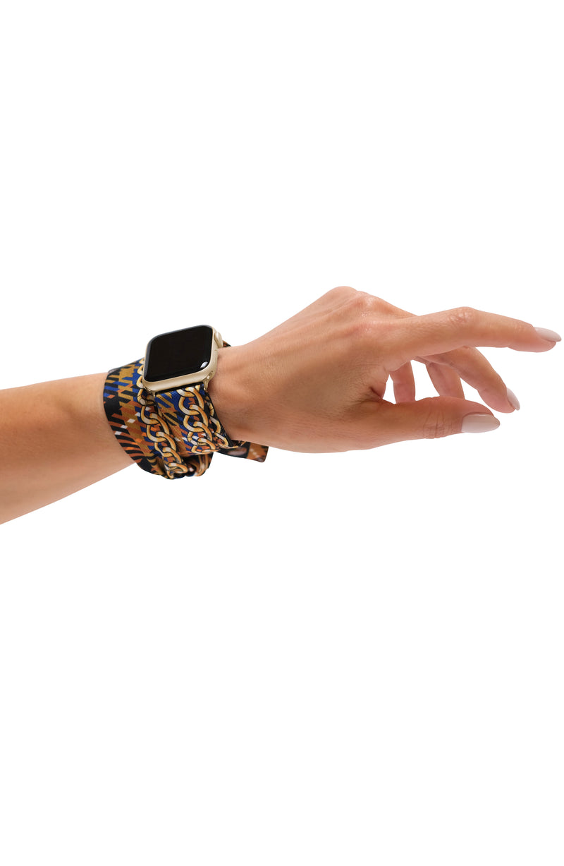 AMBER APPLE WATCH SCARF BAND (CONNECTORS INCLUDED)