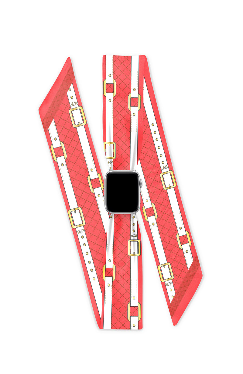 ROUGE APPLE WATCH SCARF BAND (CONNECTORS INCLUDED)